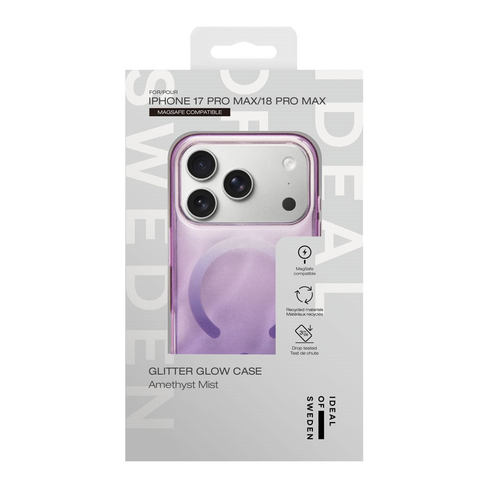 iPhone 18 Pro Max / 17 Pro Max iDeal Of Sweden Clear Case - MagSafe Compatible - Amethyst Mist