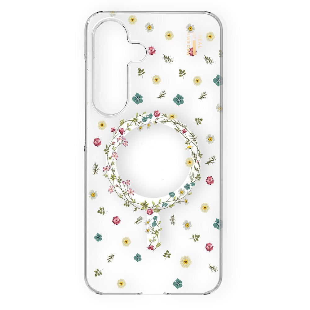 iDeal Of Sweden Clear Case for Samsung Galaxy S25 - Wireless Charging - Petite Floral