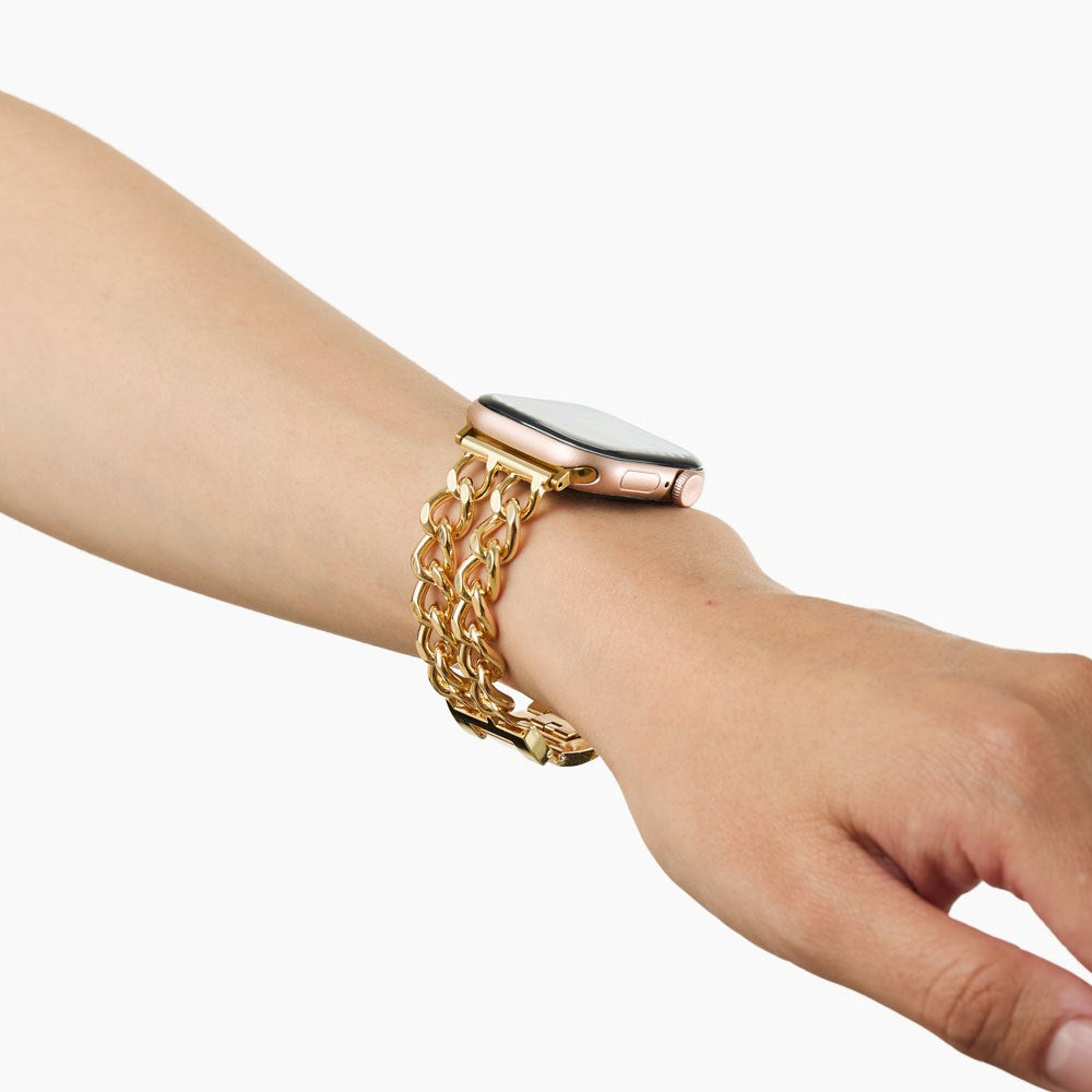 Apple Watch (38/40/SE/41/42mm) iDeal of Sweden Metal Watch Strap - Chain Gold