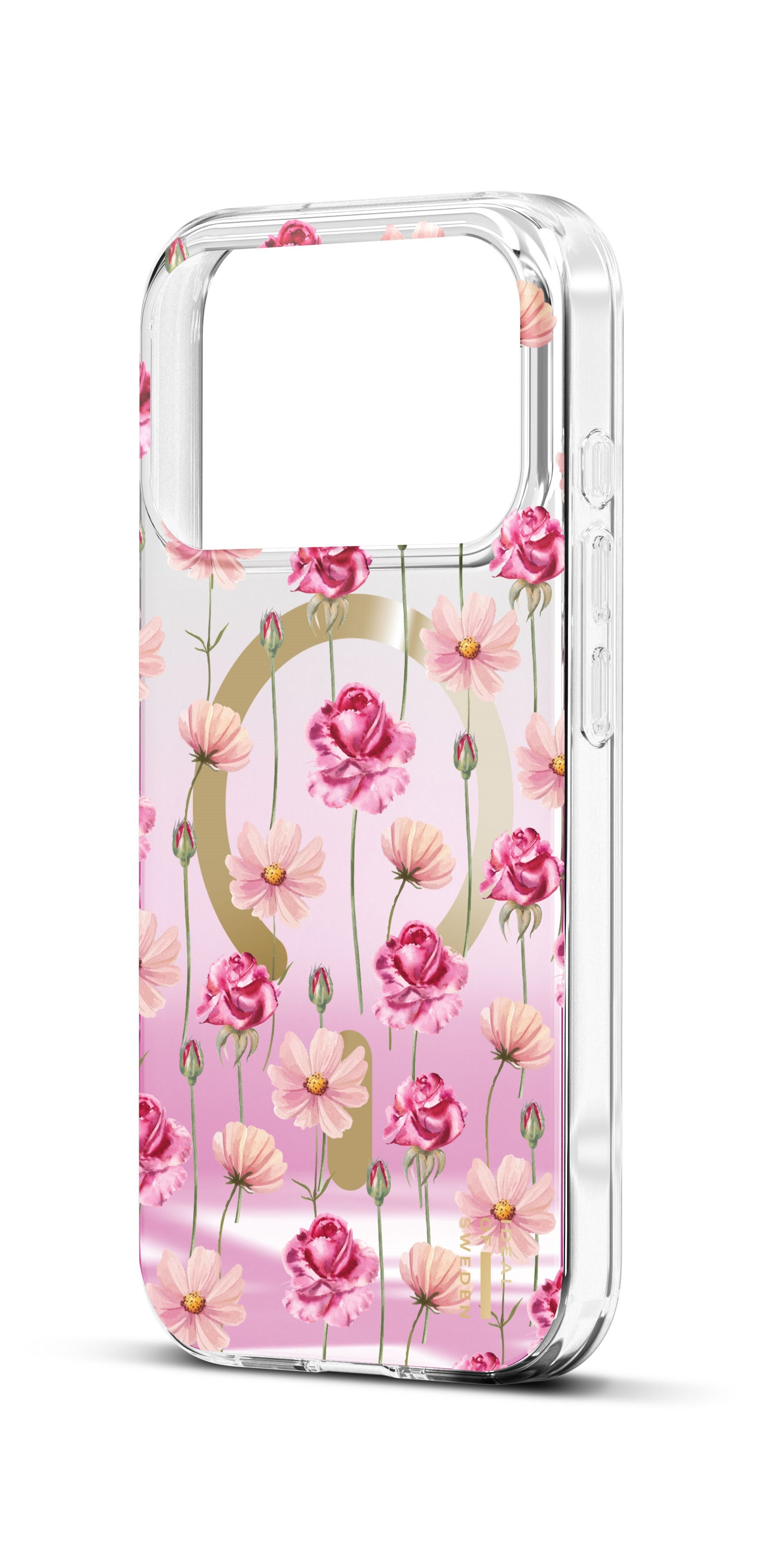 iPhone 18 Pro / 17 Pro iDeal Of Sweden Mirror Case - MagSafe Compatible - Rose Blush Floral