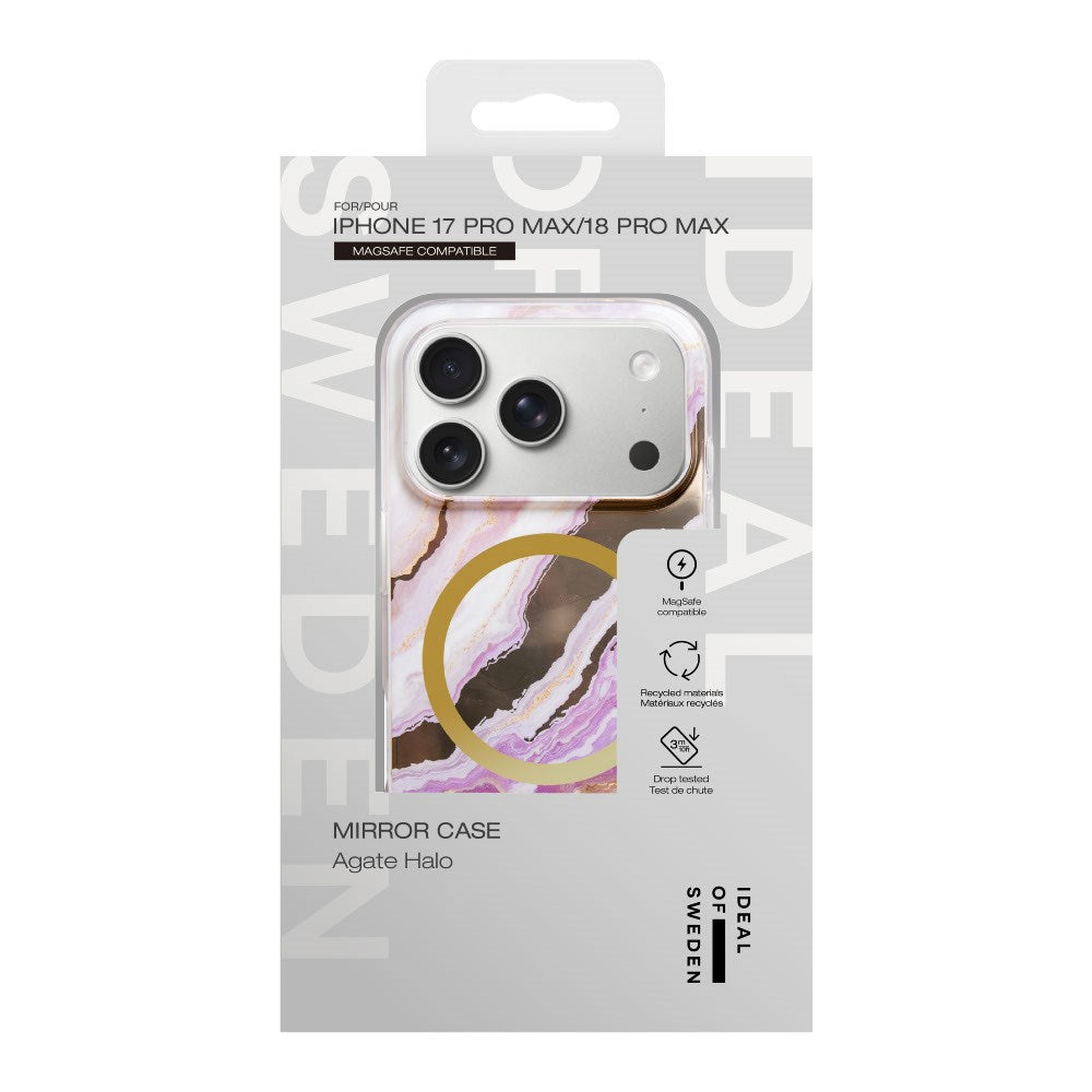 iPhone 18 Pro Max / 17 Pro Max iDeal Of Sweden Mirror Case - MagSafe Compatible - Agate Halo
