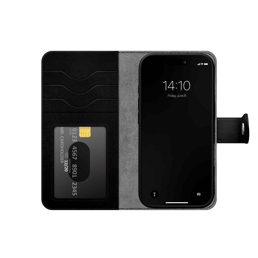 iDeal Of Sweden iPhone 17 Magnet Wallet+ Case - MagSafe Compatible - Black