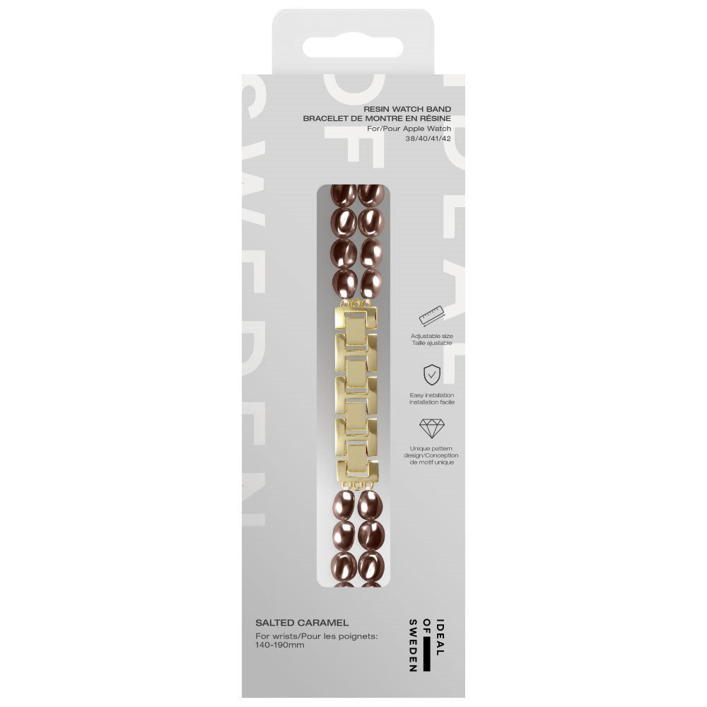 Apple Watch (38/40/SE/41/42mm) iDeal of Sweden Resin Watch Strap - Salted Caramel Pearl