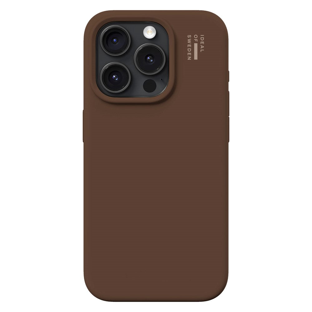 iDeal Of Sweden iPhone 15 Pro Silicone Case - MagSafe Compatible - Mocha Mousse