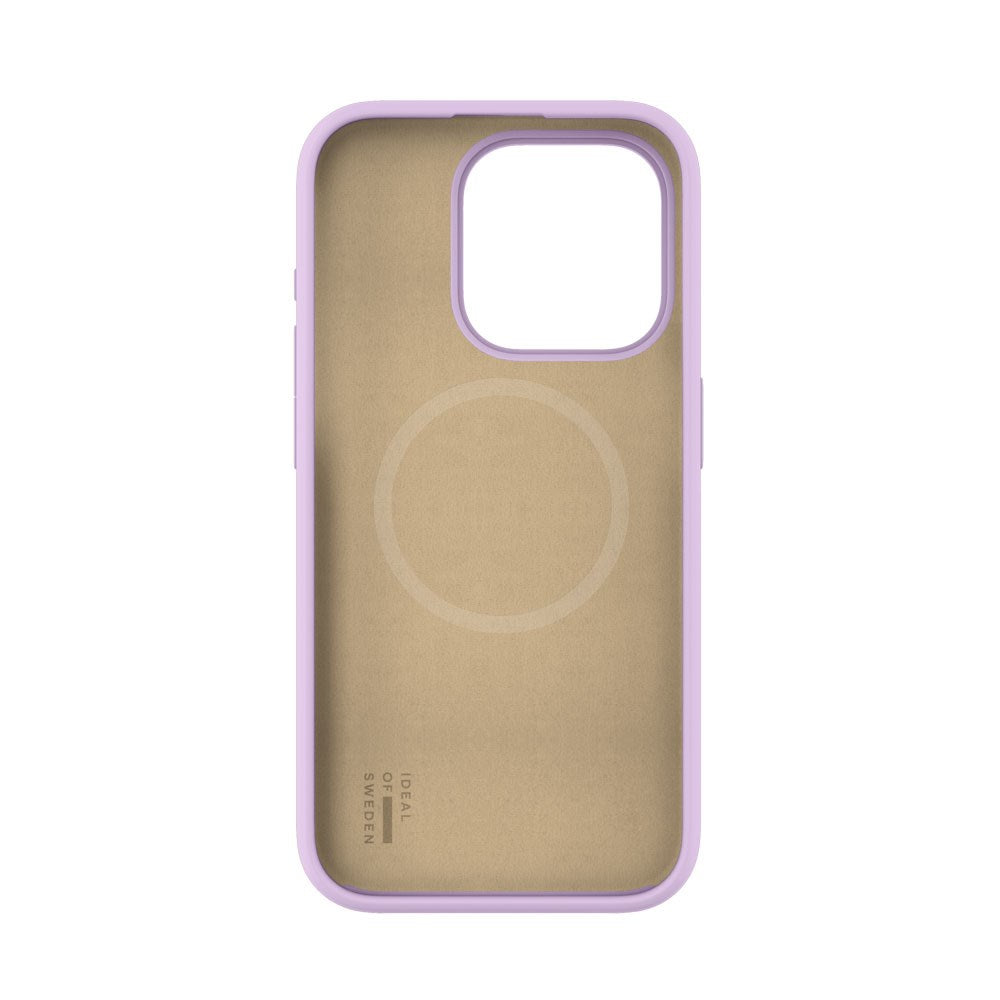 iPhone 15 Pro iDeal Of Sweden Silicone Case - MagSafe Compatible - Lavender Milk