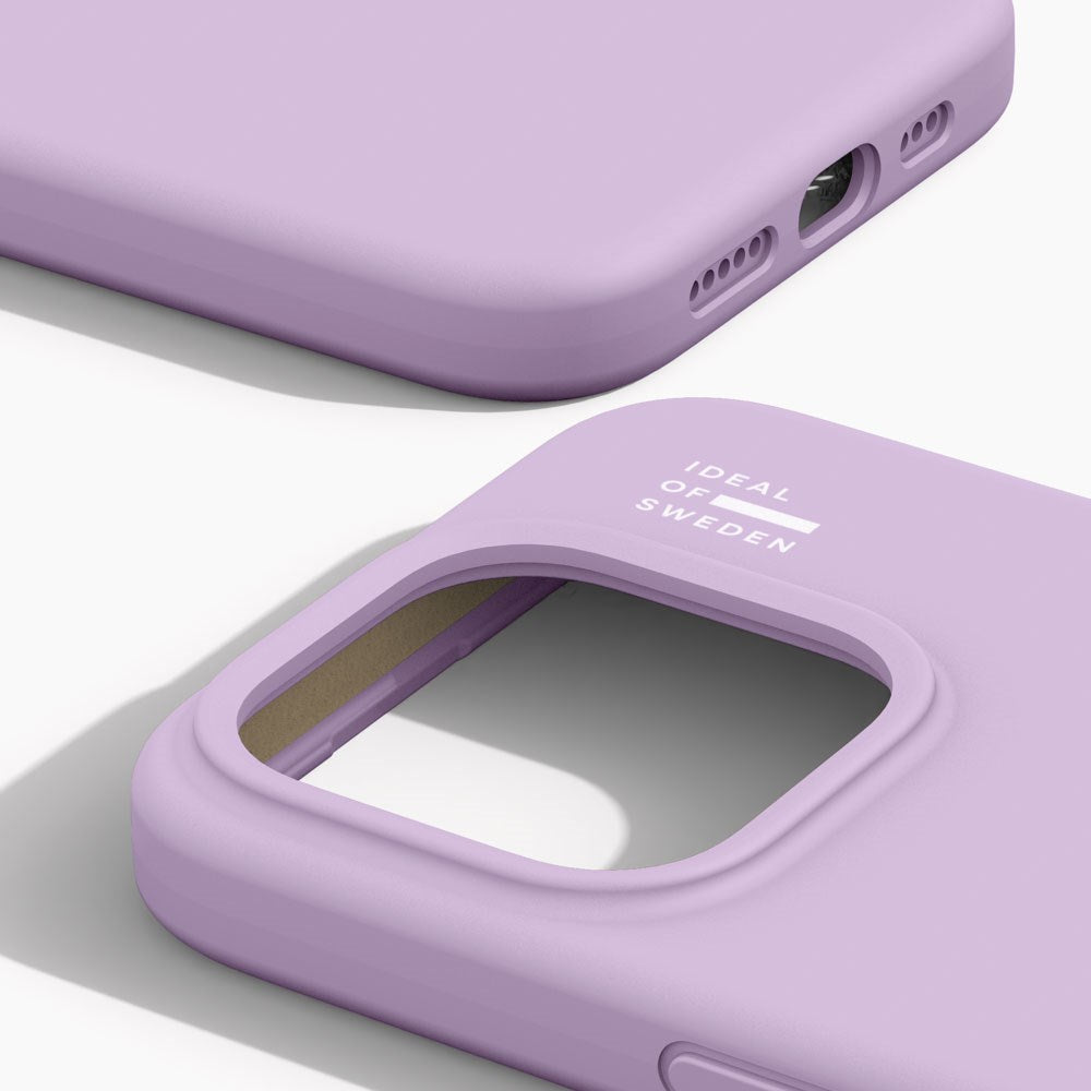 iPhone 15 Pro iDeal Of Sweden Silicone Case - MagSafe Compatible - Lavender Milk