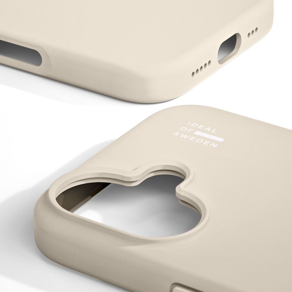 iPhone 16 iDeal Of Sweden Silicone Case - MagSafe Compatible - Cloud Dancer