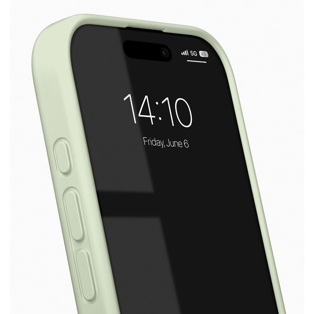 iPhone 16 Pro iDeal Of Sweden Silicone Case - MagSafe Compatible - Sage Green