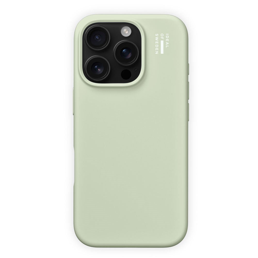 iPhone 16 Pro Max iDeal Of Sweden Silicone Case - MagSafe Compatible - Sage Green