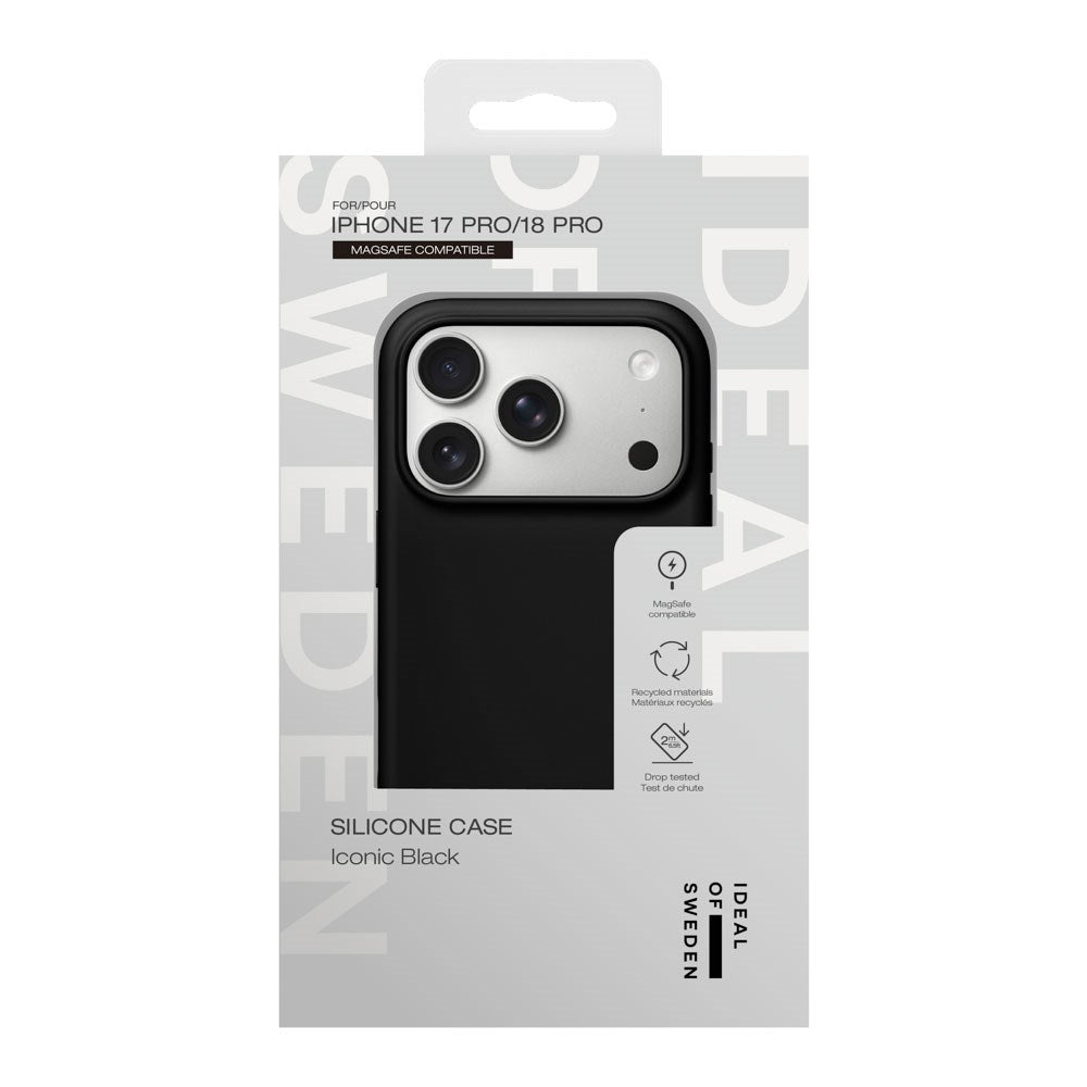 iPhone 18 Pro / 17 Pro iDeal Of Sweden Silicone Case - MagSafe Compatible - Black