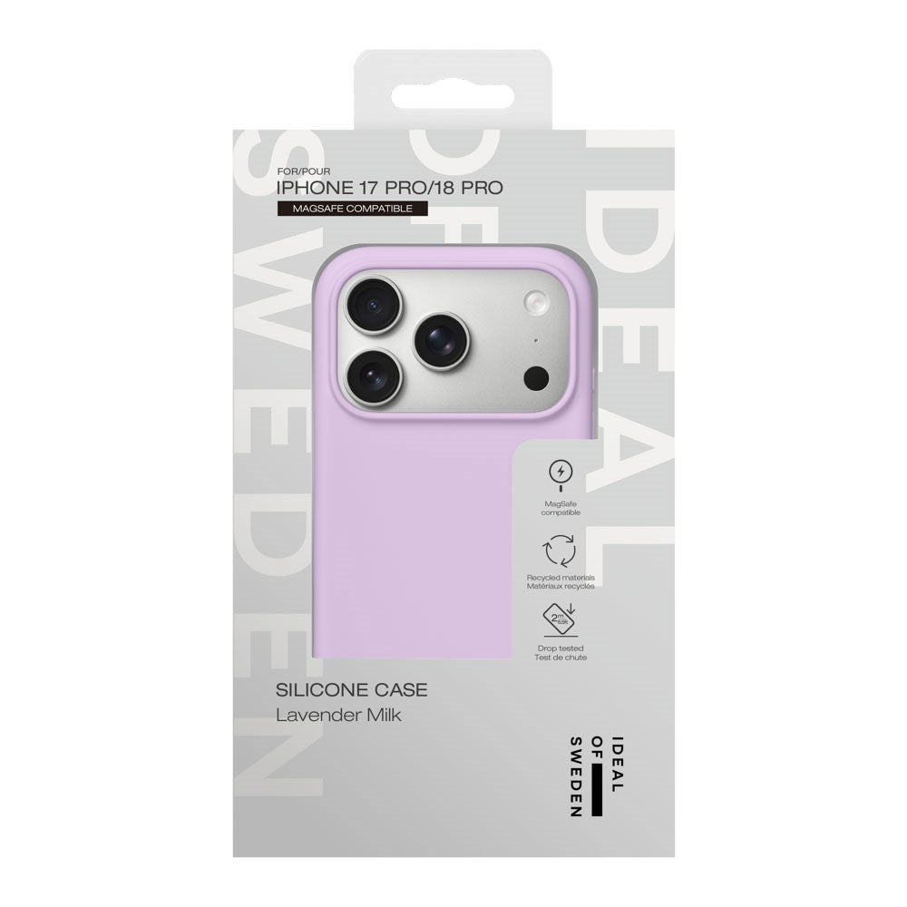 iPhone 18 Pro / 17 Pro iDeal Of Sweden Silicone Case - MagSafe Compatible - Lavender Milk