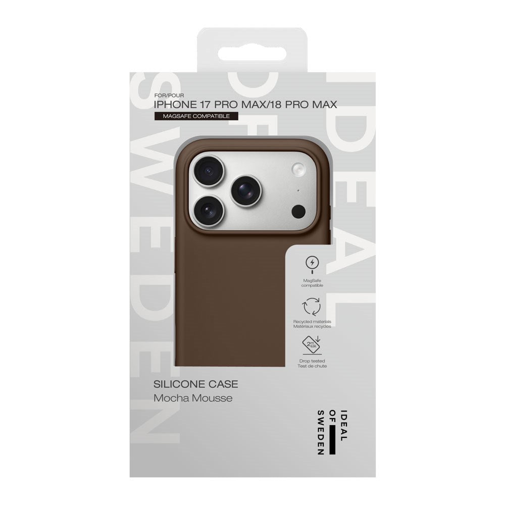 iPhone 18 Pro Max / 17 Pro Max iDeal Of Sweden Silicone Case - MagSafe Compatible - Mocha Mousse