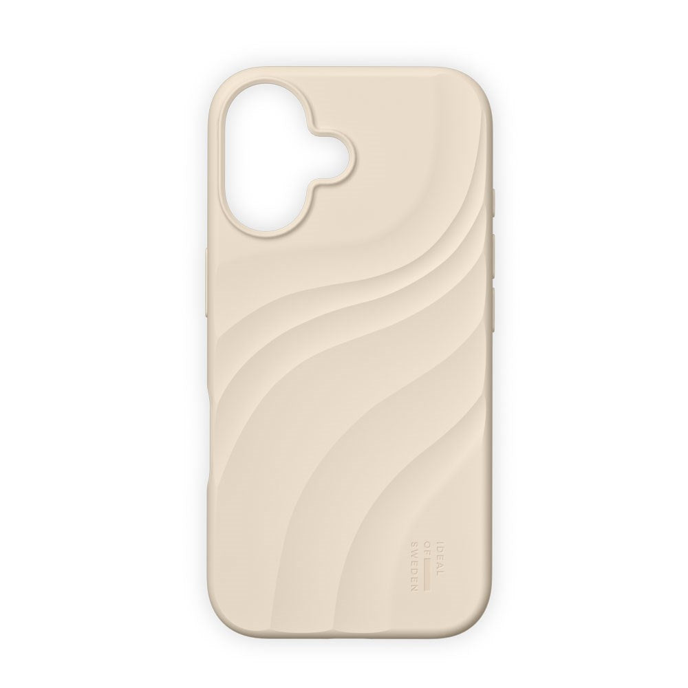 iPhone 16 iDeal of Sweden Soft Swirl Silicone Case - MagSafe Compatible - Cloud Dancer