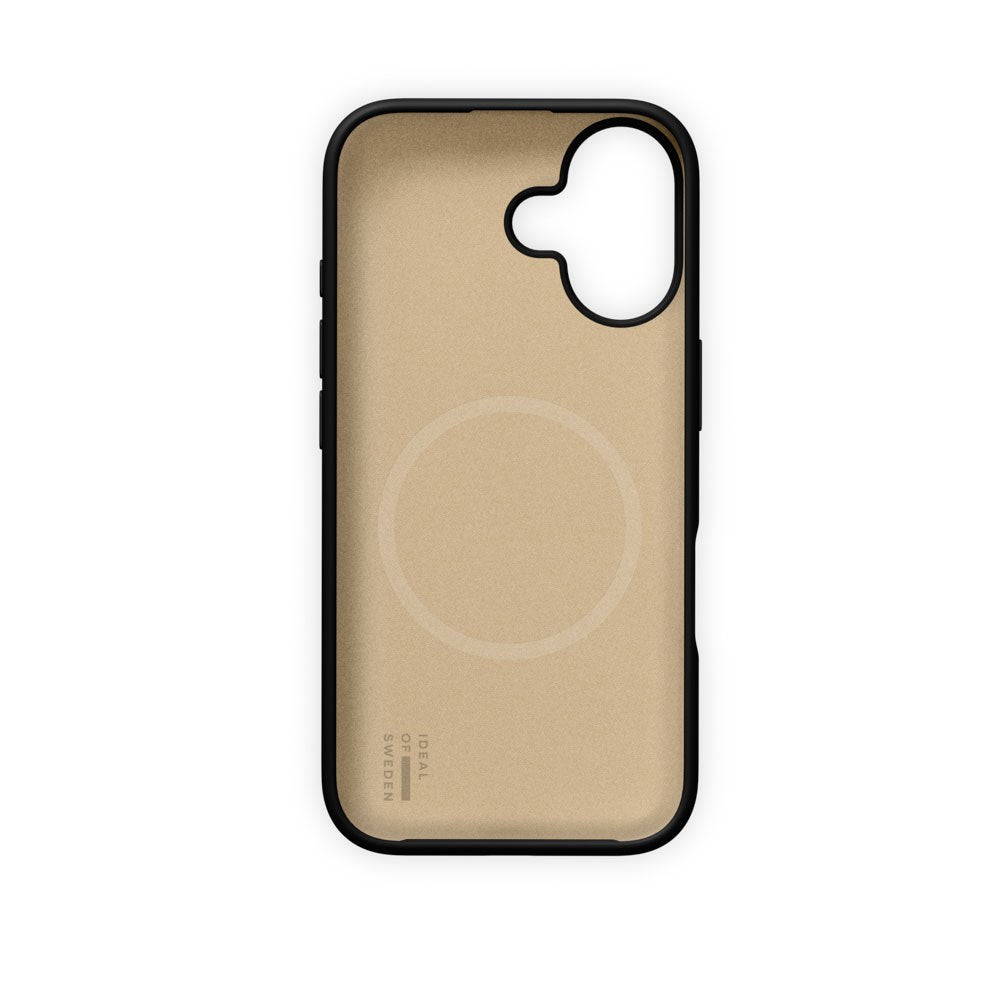 iPhone 16 iDeal of Sweden Soft Swirl Silicone Case - MagSafe Compatible - Velvet Black