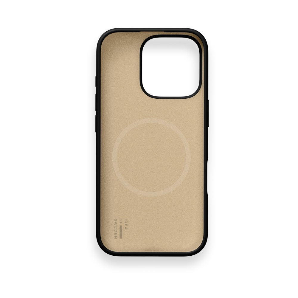 iPhone 16 Pro iDeal of Sweden Soft Swirl Silicone Case - MagSafe Compatible - Velvet Black