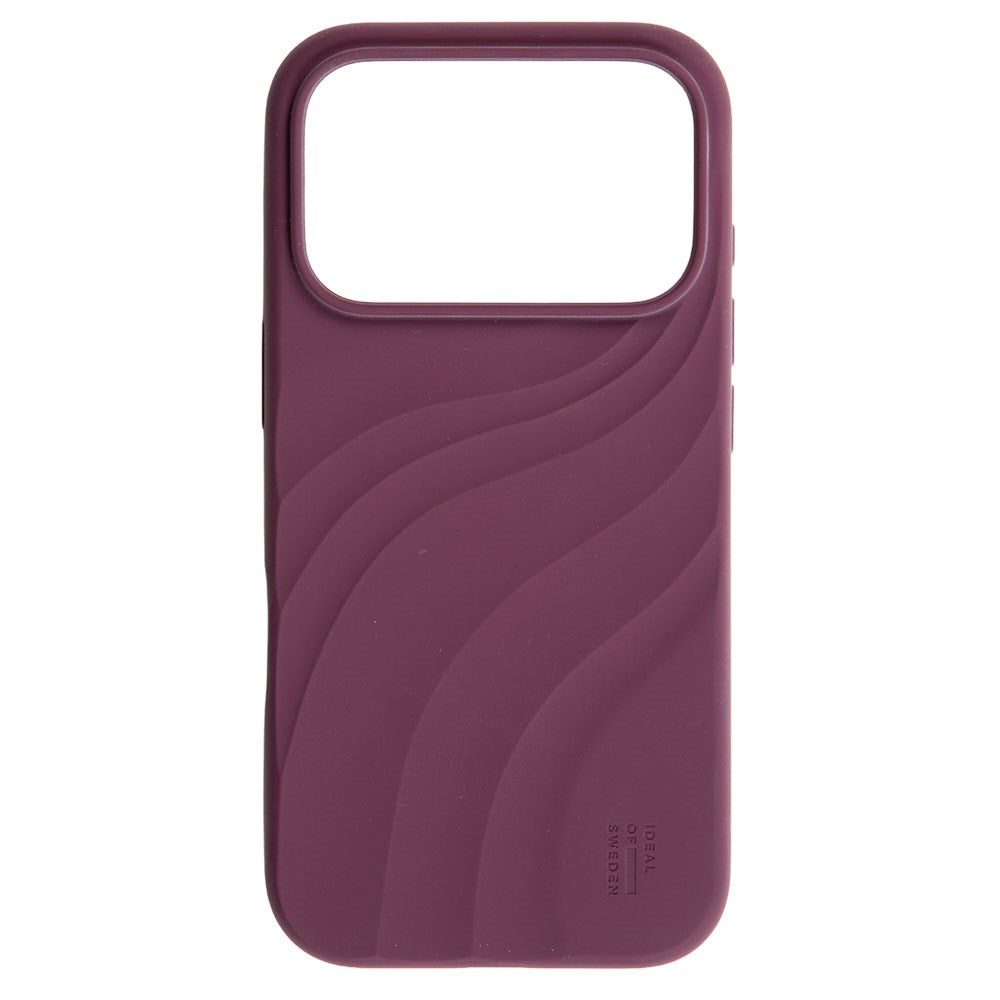 iPhone 18 Pro / 17 Pro iDeal of Sweden Soft Swirl Silicone Case - MagSafe Compatible - Velvet Plum
