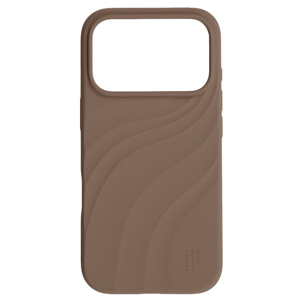 iPhone 18 Pro / 17 Pro iDeal of Sweden Soft Swirl Silicone Case - MagSafe Compatible - Salted Caramel