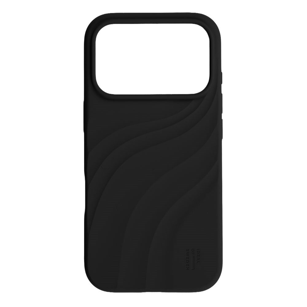 iPhone 18 Pro / 17 Pro iDeal of Sweden Soft Swirl Silicone Case - MagSafe Compatible - Velvet Black