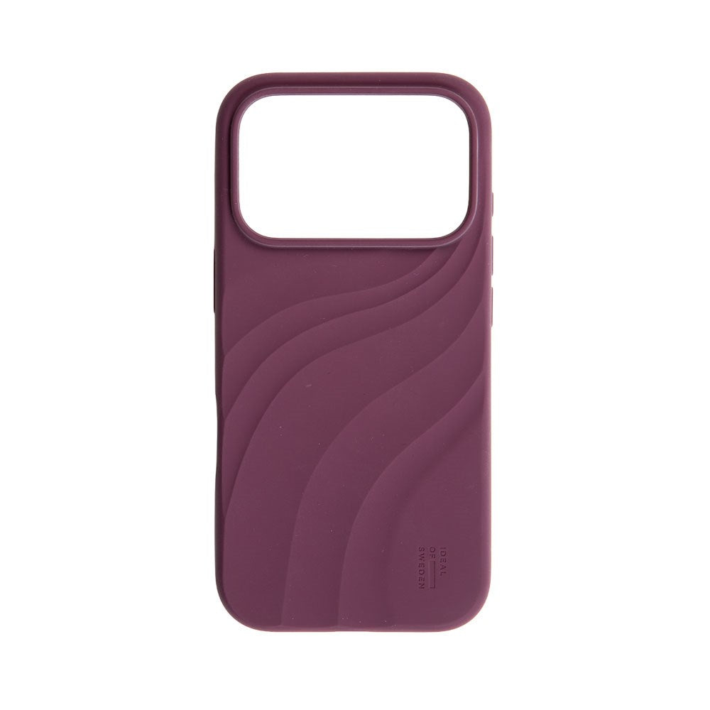 iPhone 18 Pro Max / 17 Pro Max iDeal of Sweden Soft Swirl Silicone Case - MagSafe Compatible - Velvet Plum
