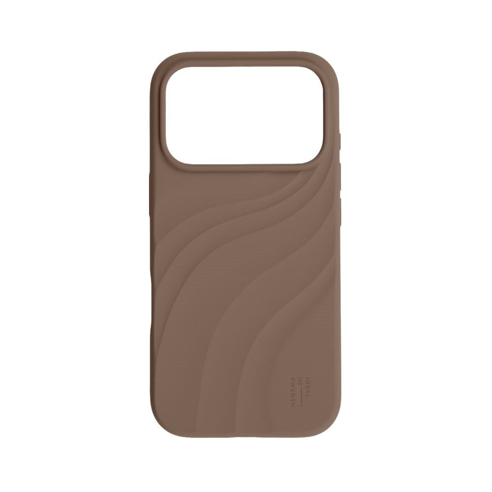 iPhone 18 Pro Max / 17 Pro Max iDeal of Sweden Soft Swirl Silicone Case - MagSafe Compatible - Salted Caramel