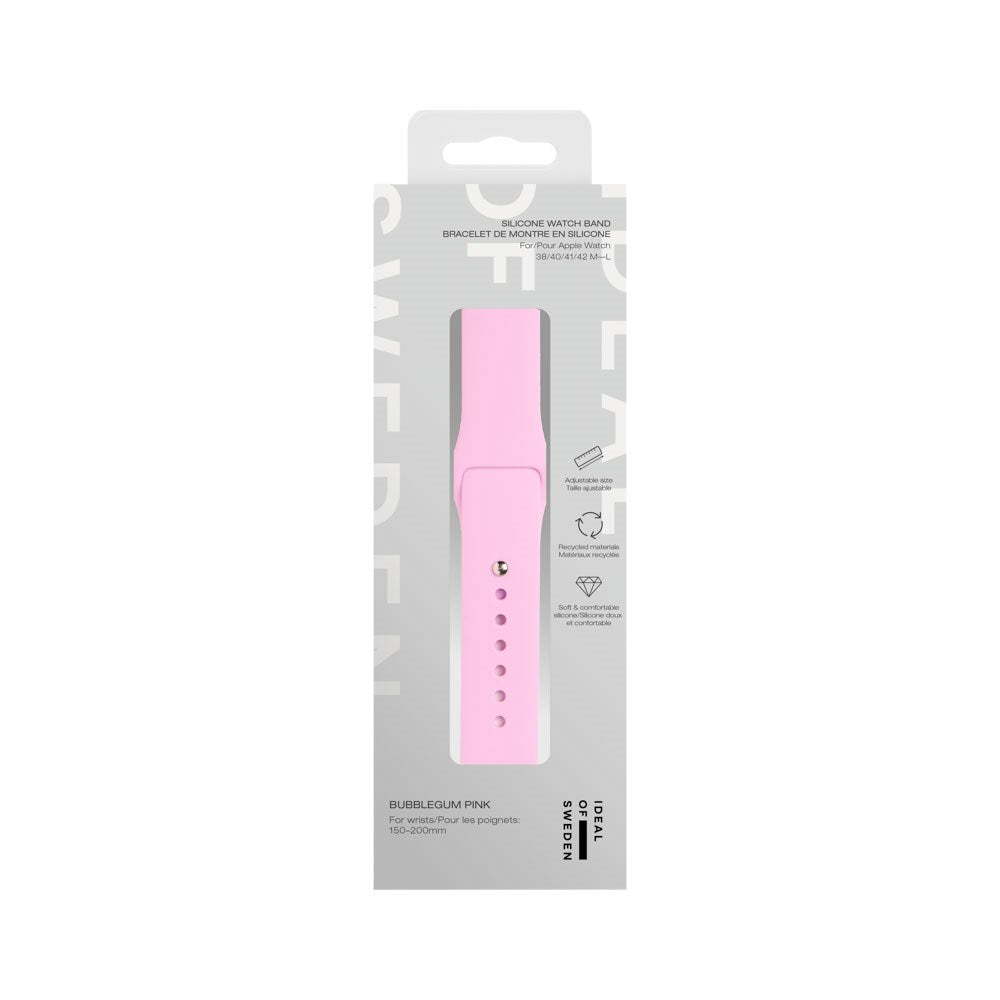 Apple Watch (38/40/SE/41/42mm) iDeal of Sweden Silicone Watch Strap - Size M/L - Bubblegum Pink