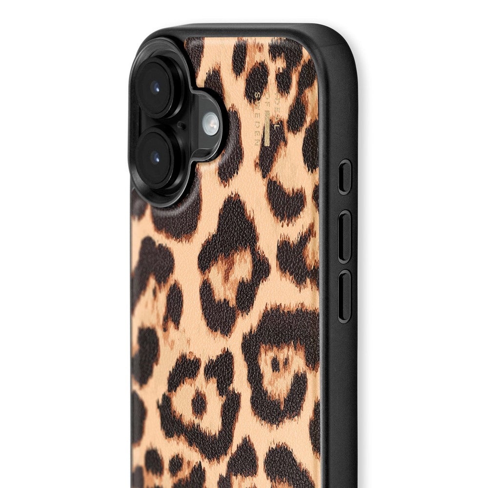iDeal Of Sweden iPhone 16 Vegan Leather Case - Timeless Leo