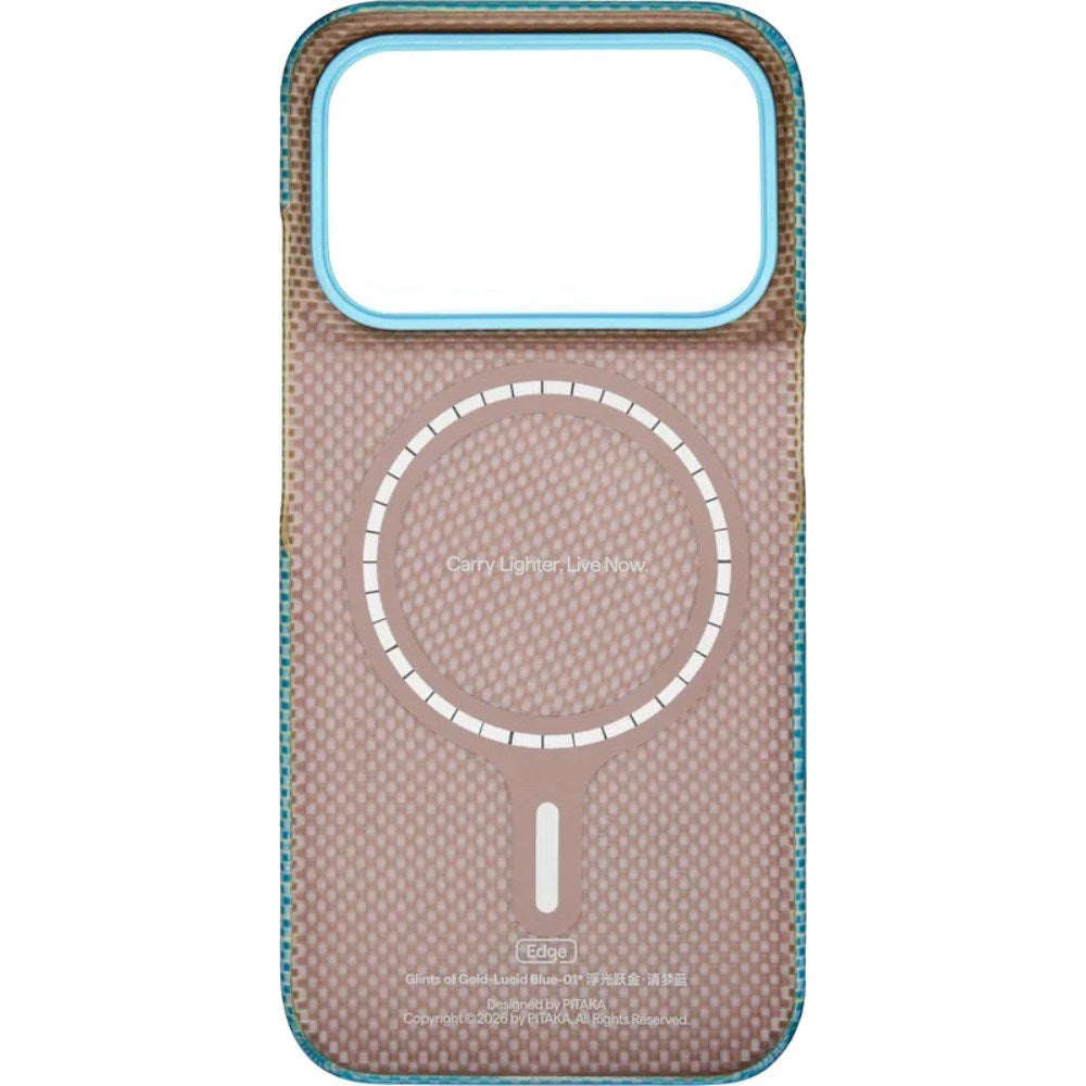 iPhone 18 Pro / 17 Pro Pitaka Edge Case - MagSafe Compatible - Lucid Blue