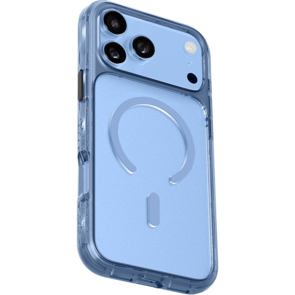 iPhone 18 Pro Max / 17 Pro Max LAUT CRYSTAL MATTER X Case - MagSafe Compatible - Blue / Transparent