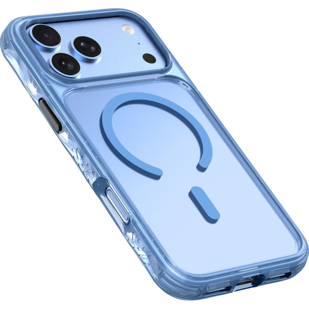 iPhone 18 Pro / 17 Pro LAUT CRYSTAL MATTER X Case - MagSafe Compatible - Blue / Transparent