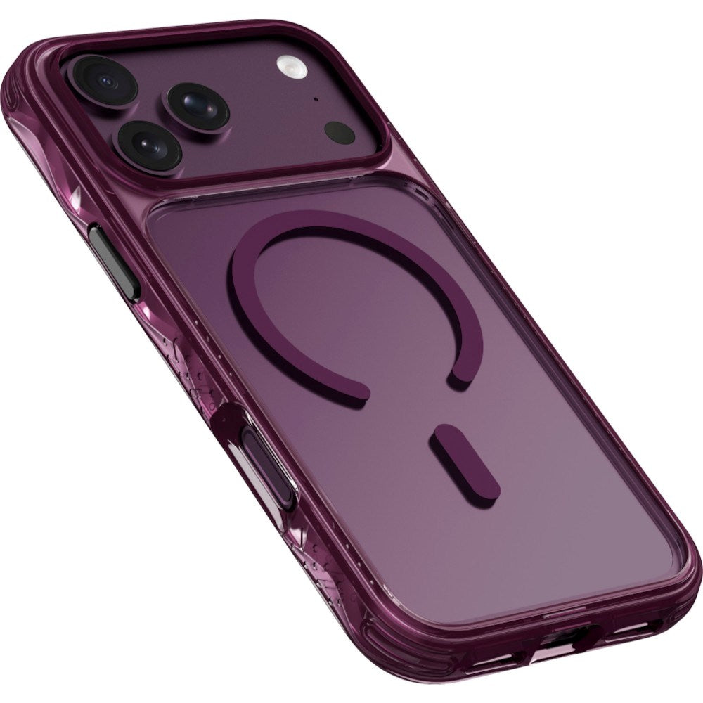 iPhone 18 Pro Max / 17 Pro Max LAUT CRYSTAL MATTER X Case - MagSafe Compatible - Purple / Transparent
