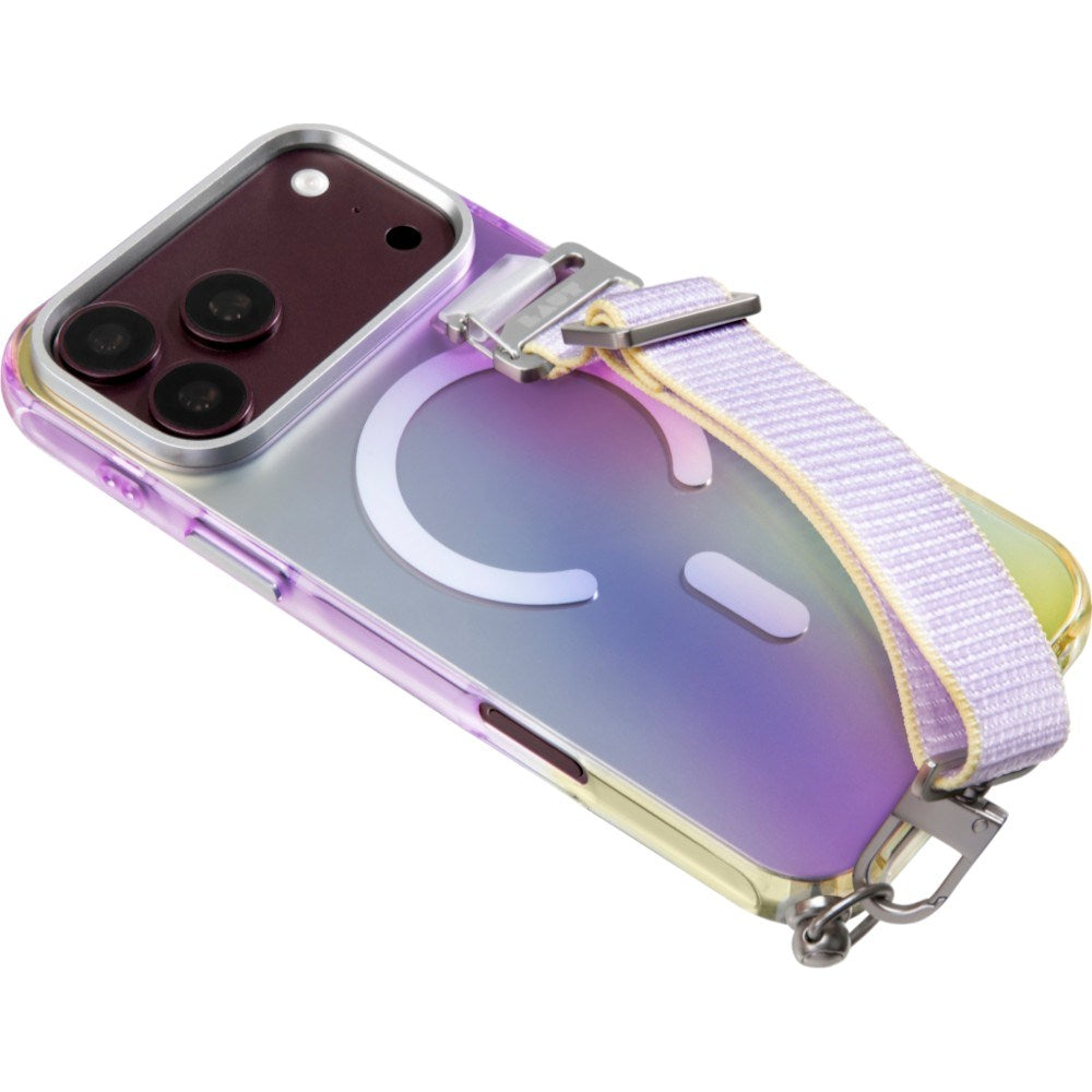 iPhone 18 Pro / 17 Pro LAUT NEON DREAM Case w. Strap - MagSafe Compatible - Cosmic Candy