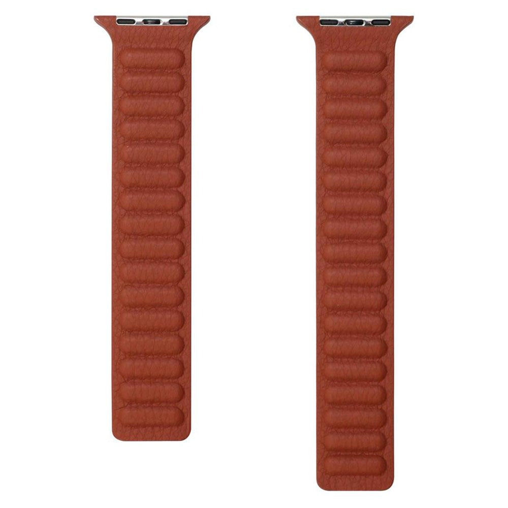 Lippa Apple Watch (42/44/SE/45/46/49mm) Magnetic Leather Strap - Brown
