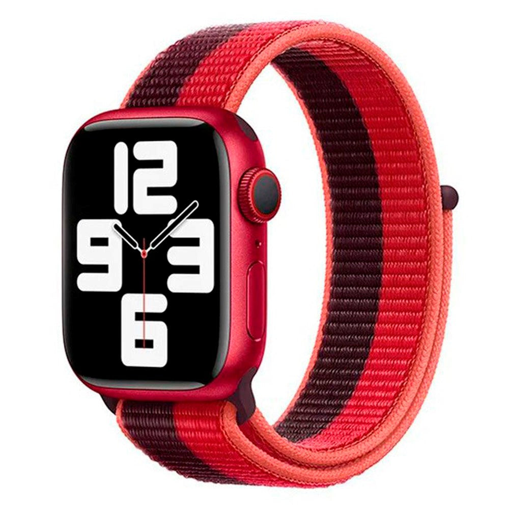 Apple Watch (42/44/SE/45/49mm) Lippa Nylon Strap - Red / Purple