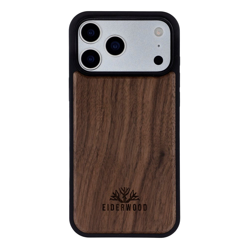 EIDERWOOD iPhone 17 Pro Max Magnetic Wood Case - MagSafe Compatible - Walnut Tree