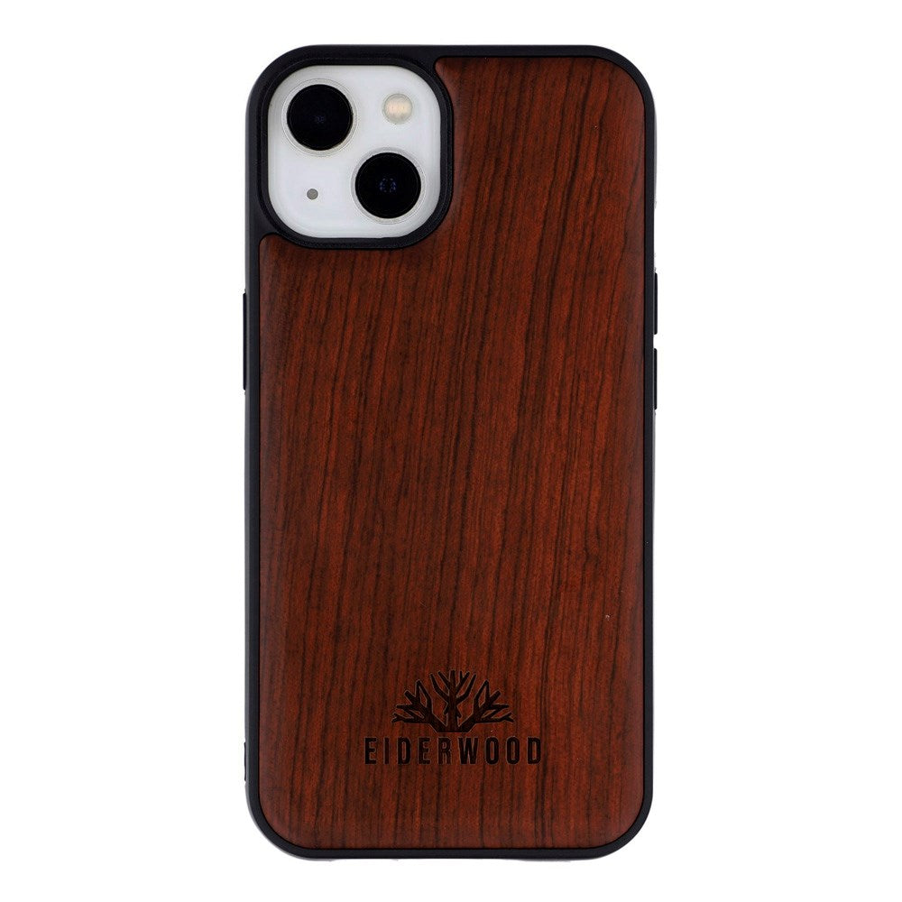 EIDERWOOD iPhone 14 / 13 Magnetic Wood Case - MagSafe Compatible - Rosewood