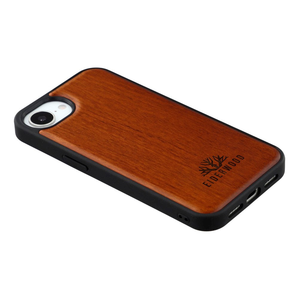 EIDERWOOD iPhone 16e Magnetic Wood Case - MagSafe Compatible - Rosewood