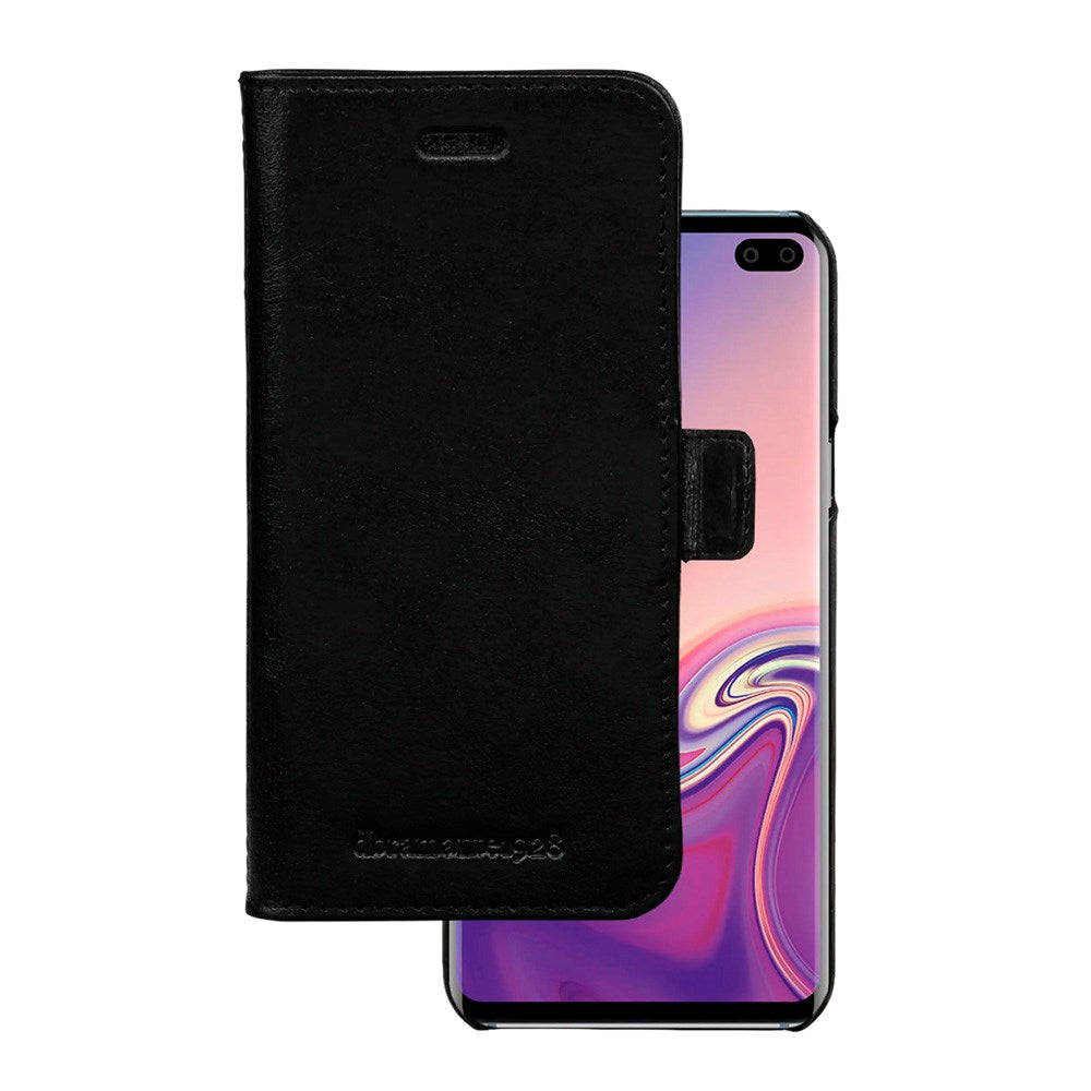 Samsung Galaxy S10+ (Plus) dbramante1928 Lynge 2-in-1 Genuine Leather Flip Case - Black