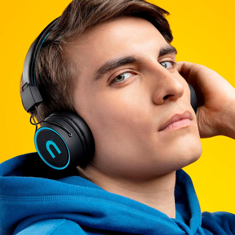 Niceboy Hive JOY 3 Bluetooth On-Ear Headphones - Blue / Black