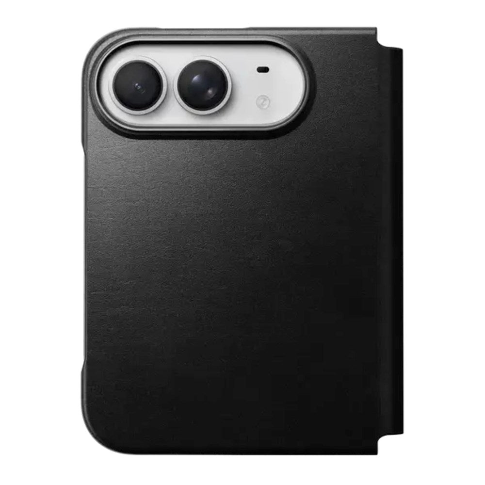 iPhone Duo Nomad Traditional Horween Leather Folio Case - MagSafe Compatible - Black