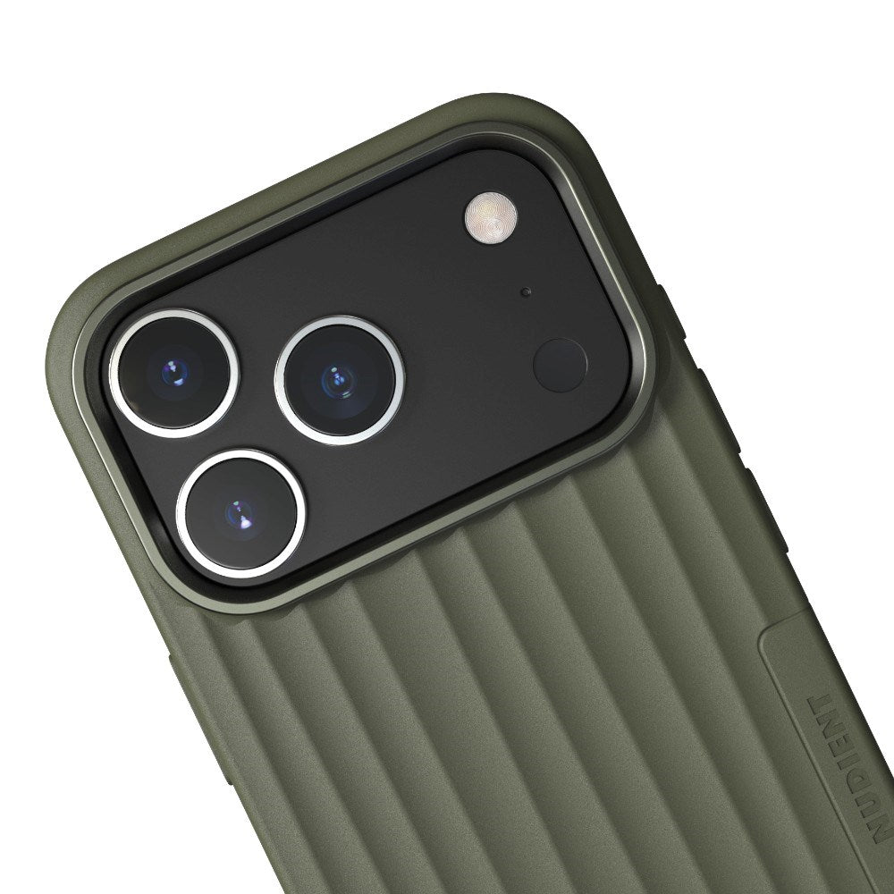 iPhone 18 Pro / 17 Pro Nudient Bold Case - MagSafe Compatible - Olive Green