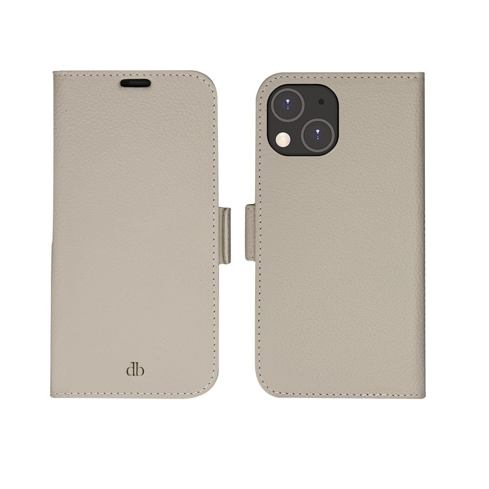 Dbramante1928 iPhone 14 New York 2-in-1 Leather Flip Case - Beige