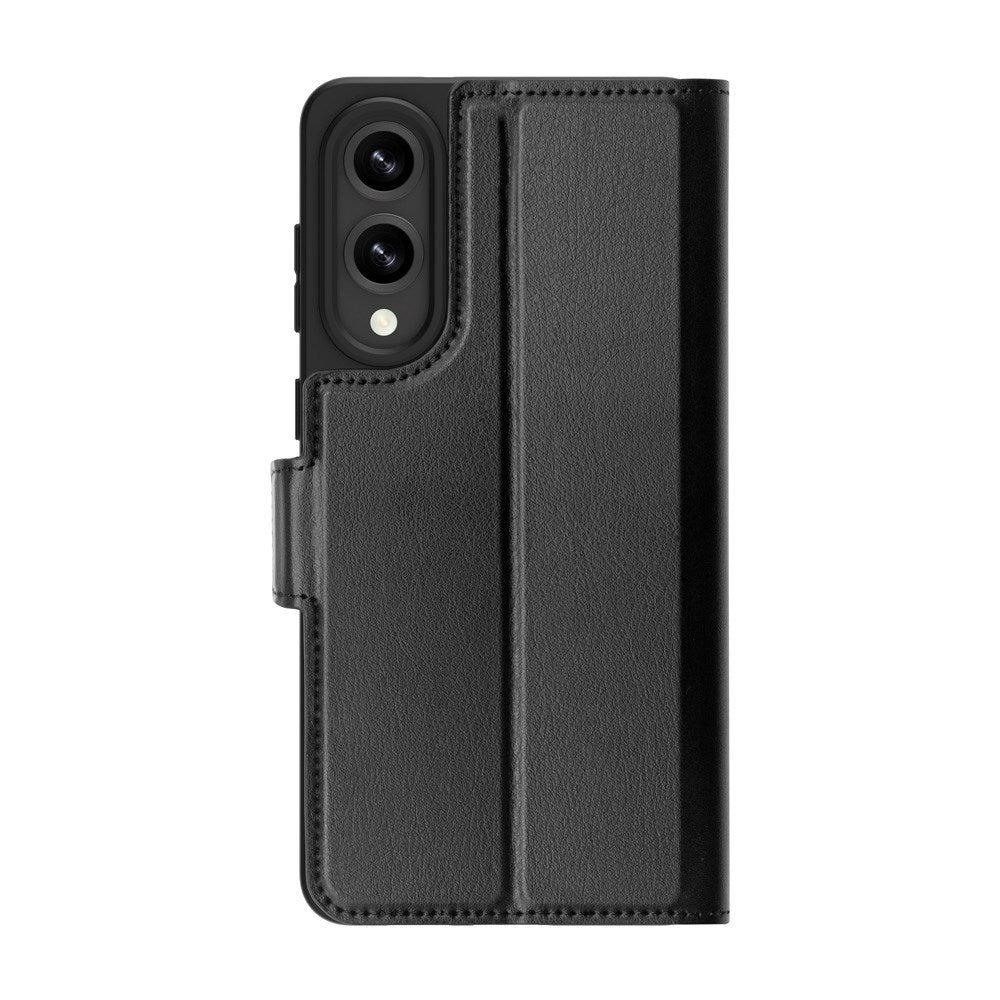 Samsung Galaxy S25 Edge dbramante1928 Oslo Pro Slim Recycled Plastic Flip Case with Card Holder - Black