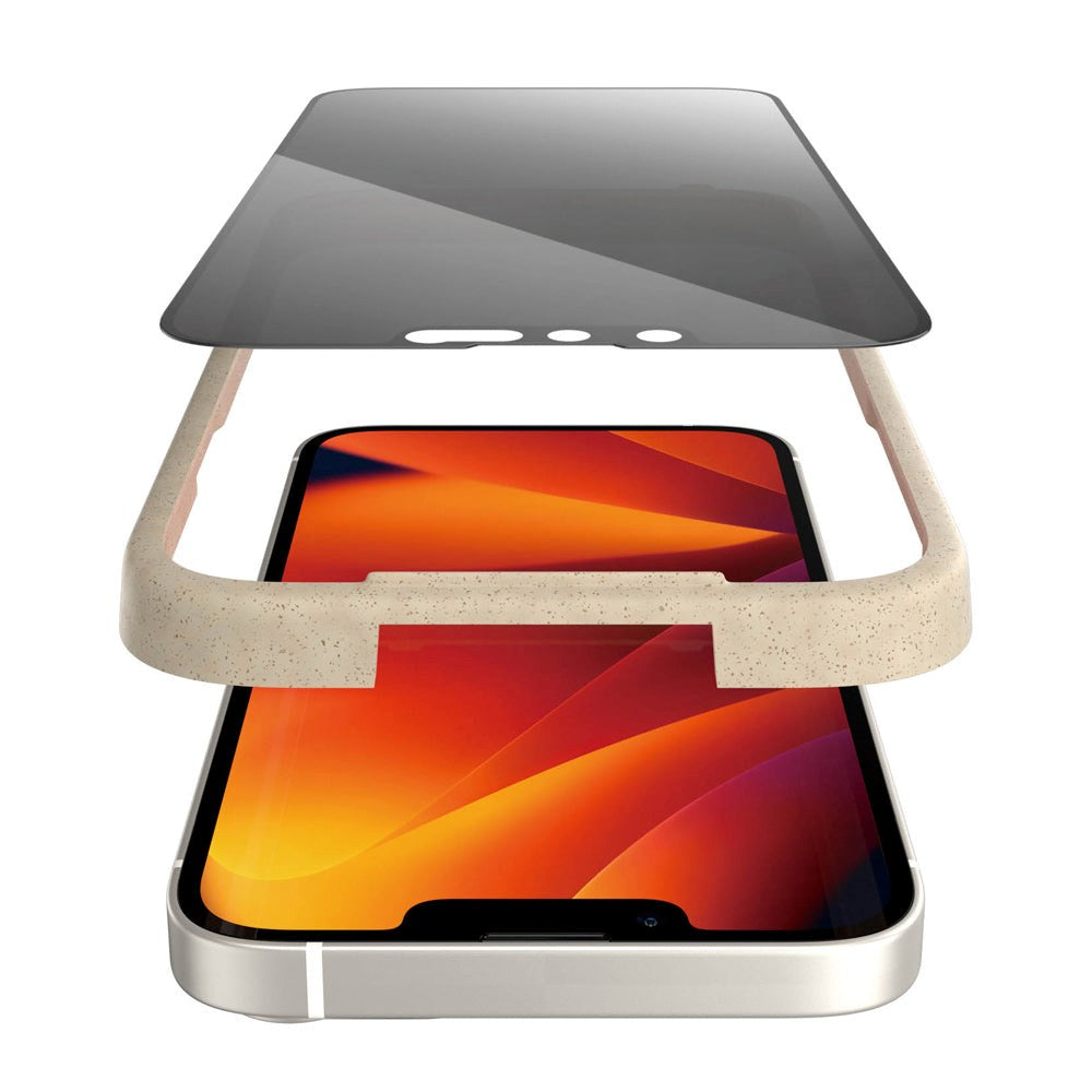 iPhone 14 / 13 / 13 Pro PanzerGlass AntiBacterial Ultra Wide Fit - Privacy - EasyAligner - Diamond Strength - Transparent