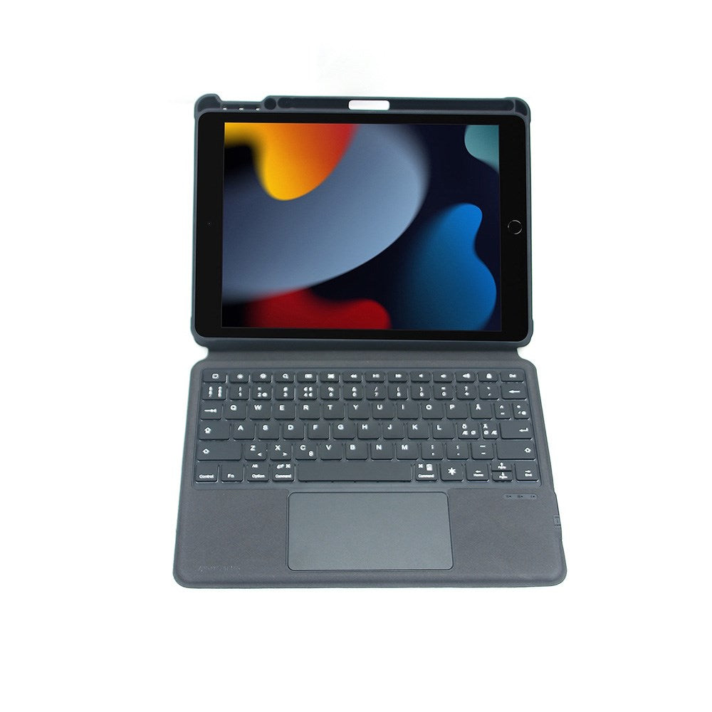 4Smarts Keyboard w. Case for iPad 10.2 - Solid Pro Nordic Layout - Black