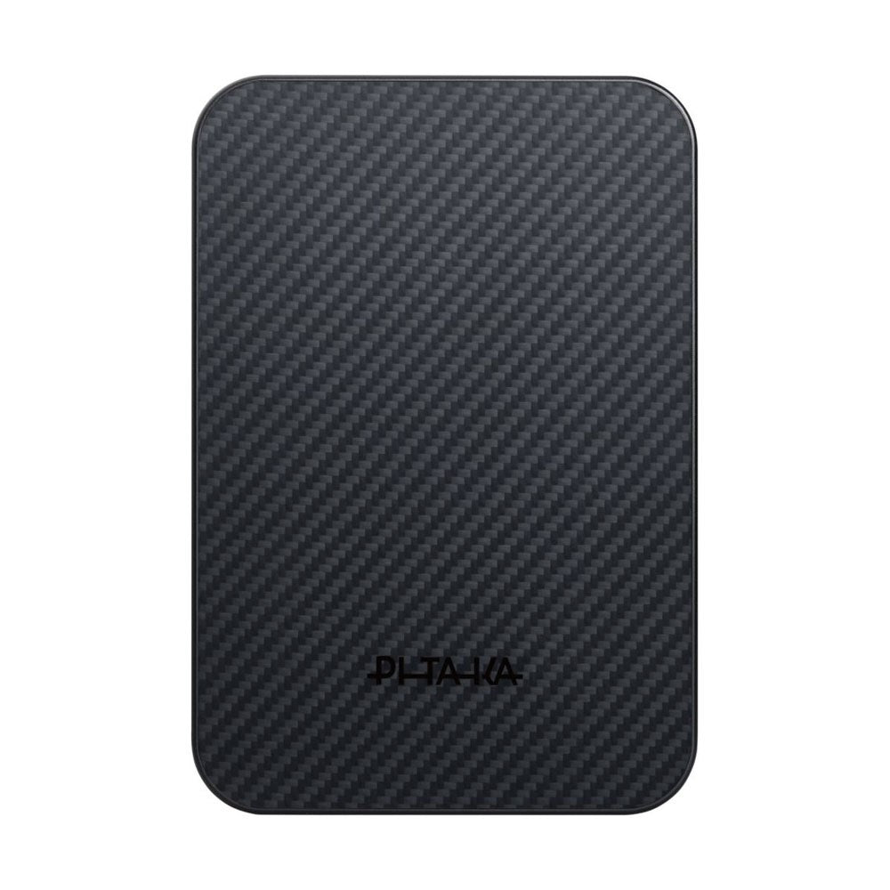 PITAKA Qi2 Aramid Fiber PowerBank 10.000 mAh – MagSafe Compatible – Black / Grey