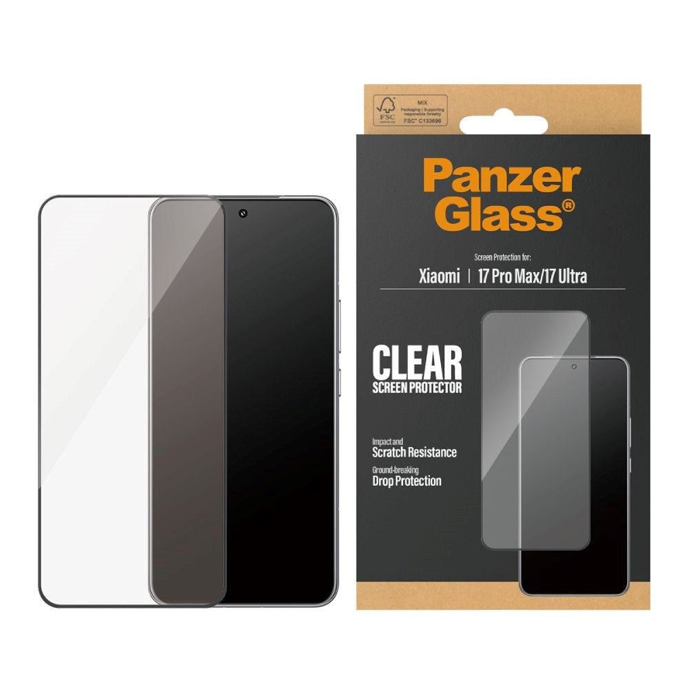 Xiaomi 17 Ultra PanzerGlass Screen Protector Glass - Ultra Wide Fit - Transparent