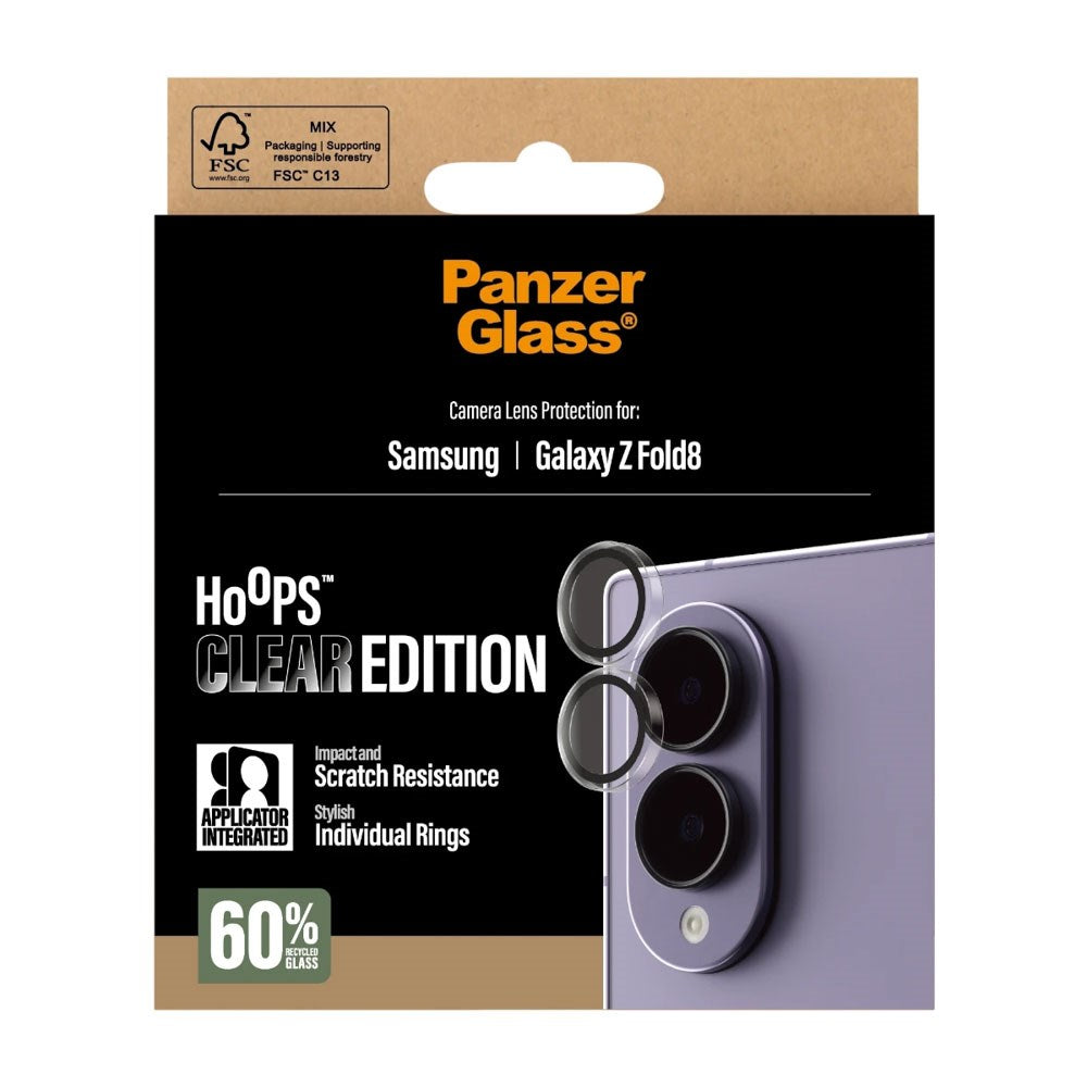 Samsung Galaxy Z Fold8 PanzerGlass® Hoops Clear Edition Camera Lens Protector - Transparent