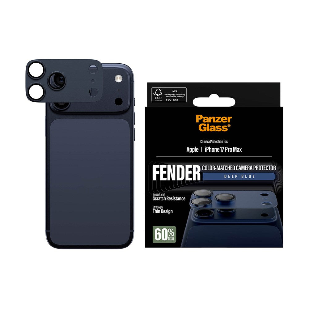iPhone 17 Pro Max PanzerGlass FENDER Camera Lens Protection - Deep Blue