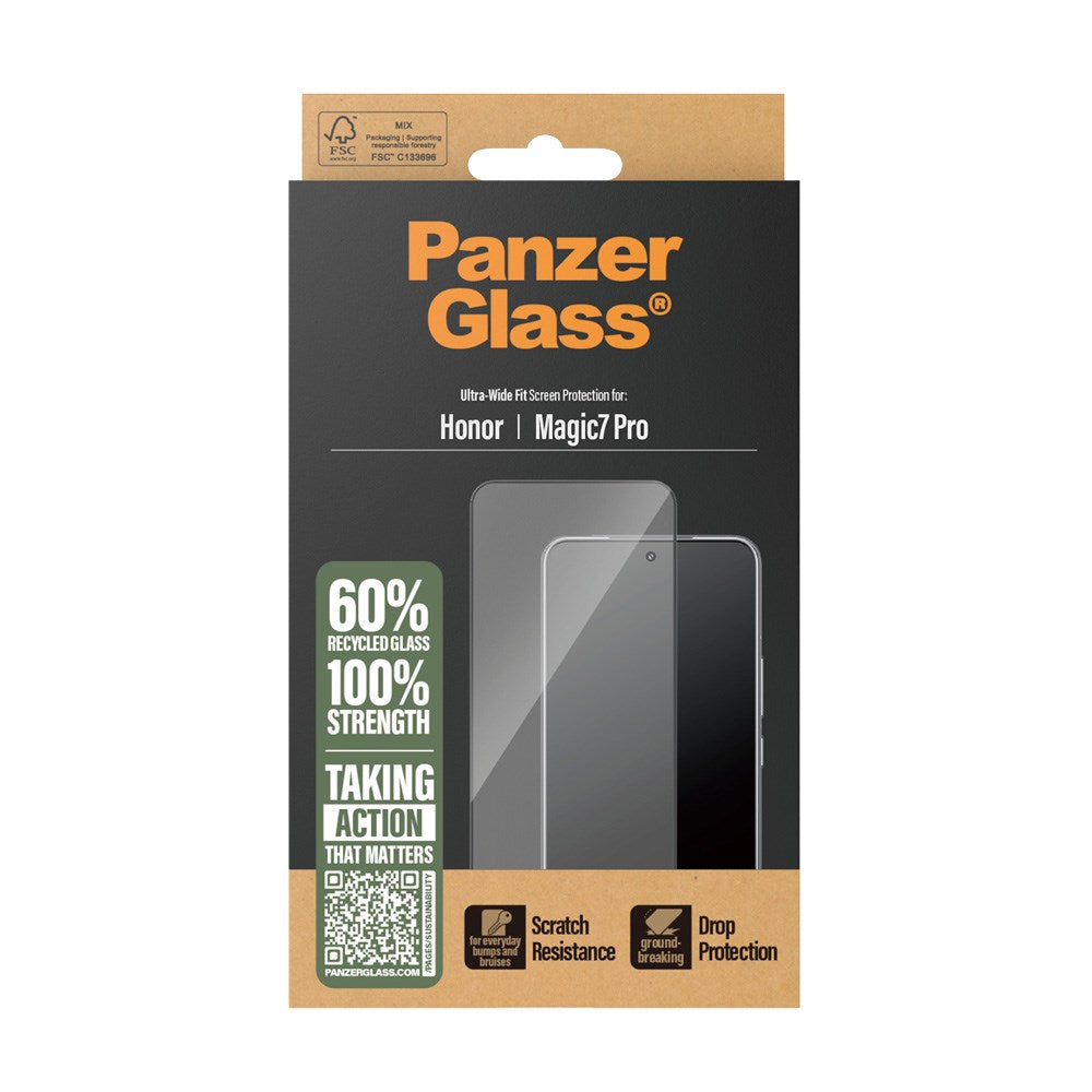 PanzerGlass® Screen Protector - Ultra-Wide Fit for Honor Magic7 Pro with EasyAligner - Transparent