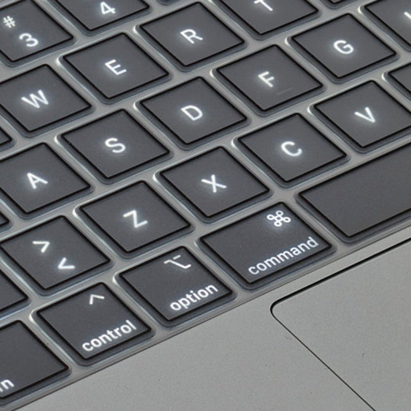 Philbert MacBook Pro 14/16" M1/M2 (2021-2023) Keyboard Case with Nordic Keyboard - Transparent / Black